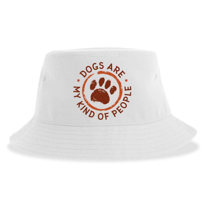 Dogs Are My Kind Of People Paw Sustainable Bucket Hat