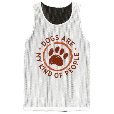 Dogs Are My Kind Of People Paw Mesh Reversible Basketball Jersey Tank