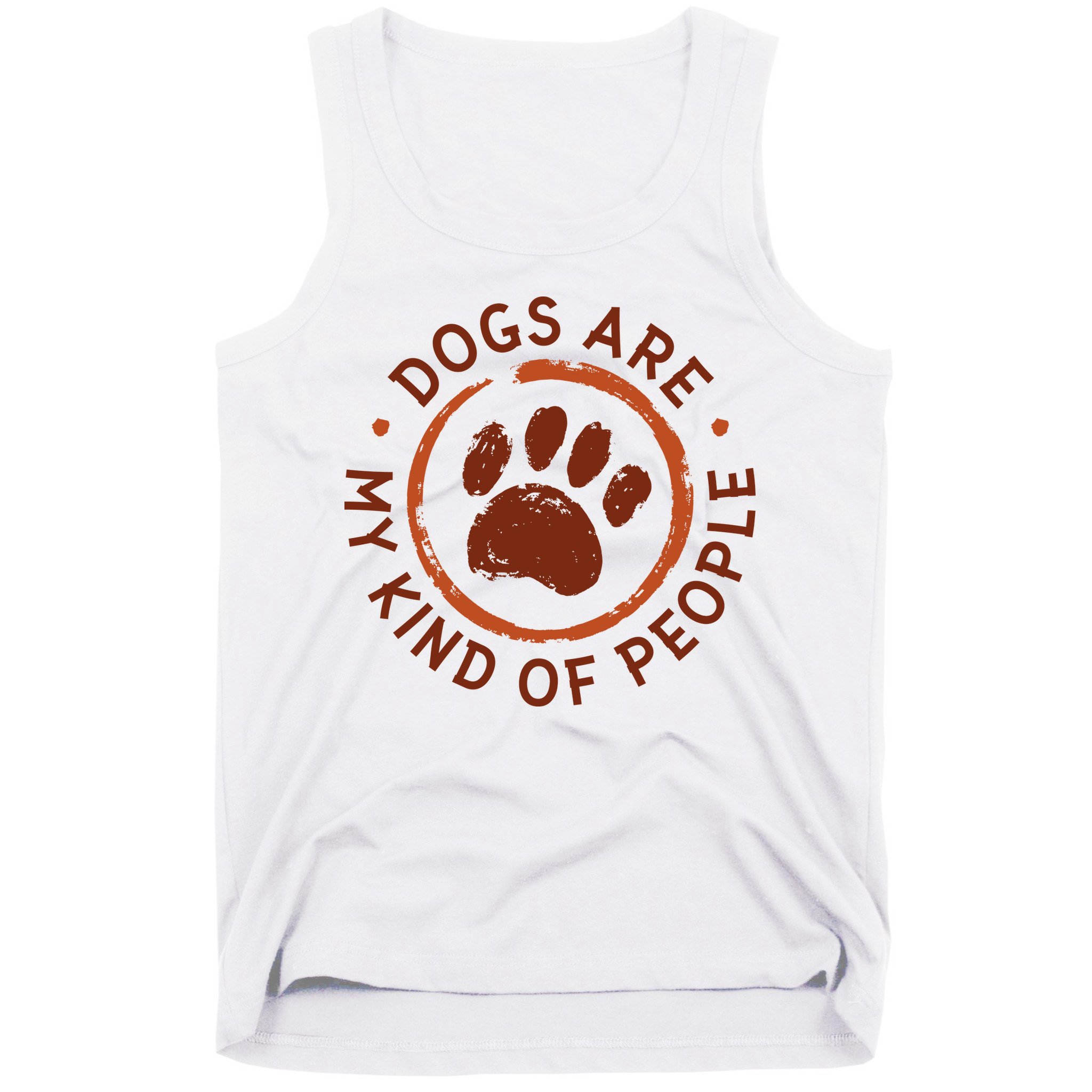Dogs Are My Kind Of People Paw Tank Top