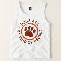 Dogs Are My Kind Of People Paw Tank Top