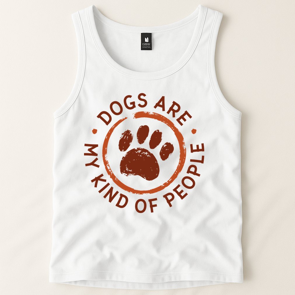 Dogs Are My Kind Of People Paw Tank Top