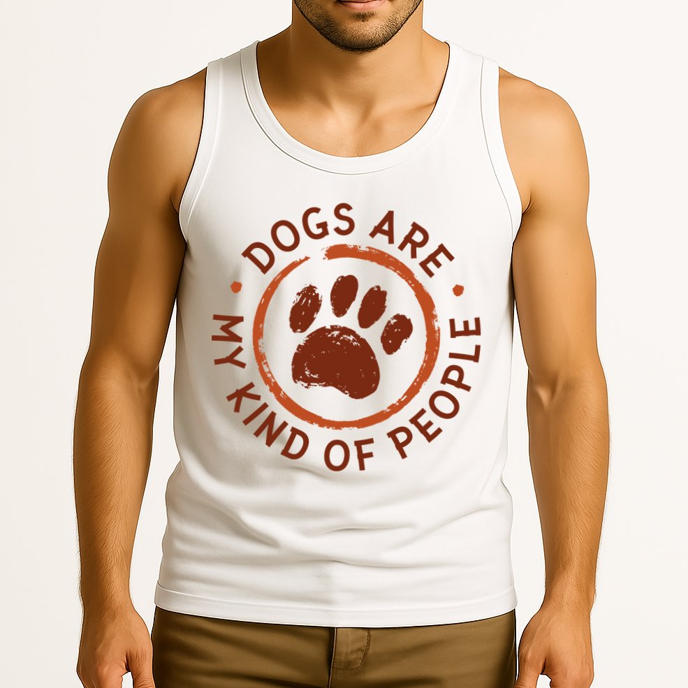 Dogs Are My Kind Of People Paw Tank Top