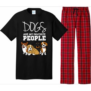 Dogs Are My Favorite People Dog Lover Gift Pajama Set