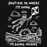 DonT Ask Me Where IM Going IM Going Insane Ladies PosiCharge Tri-Blend Wicking Tank