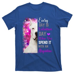 Dog Argentino Mom Funny Valentines Day Dog Lovers White Gift T-Shirt