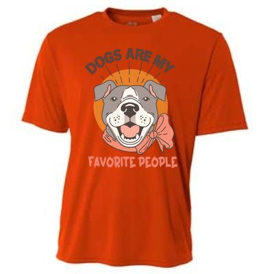 Dogs Are My Favorite People Cool Gift Cooling Performance Crew T-Shirt