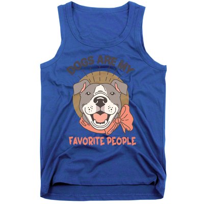 Dogs Are My Favorite People Cool Gift Tank Top