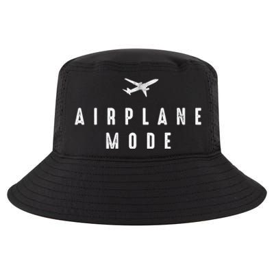 Distressed Airplane Mode Lazy Travel Gift Cool Comfort Performance Bucket Hat