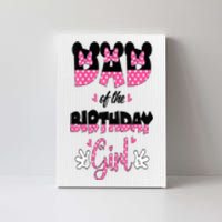 Dad And Mom Birthday Girl Mouse Family Matching Canvas