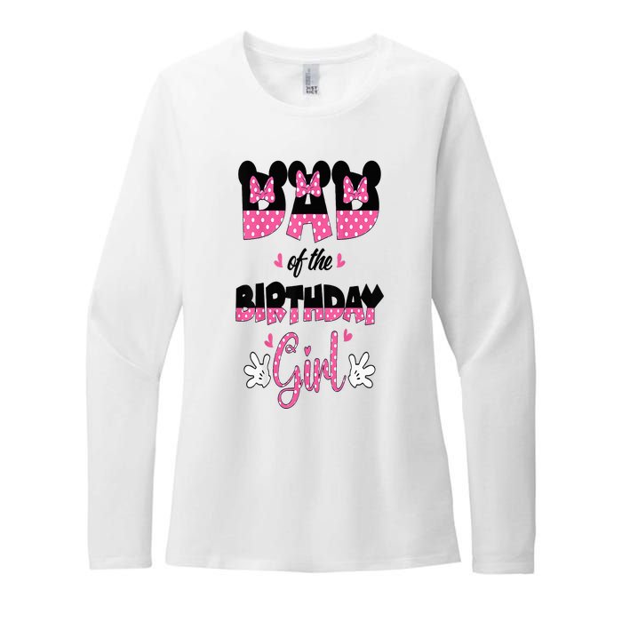 Dad And Mom Birthday Girl Mouse Family Matching Womens CVC Long Sleeve Shirt