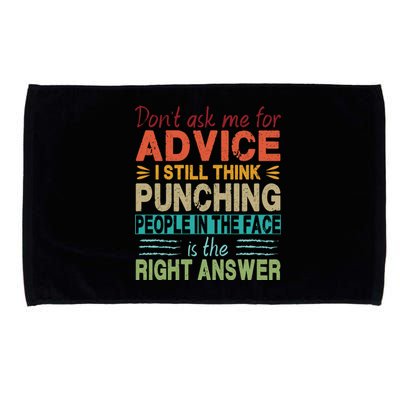 Don't Ask Me For Advice Retro Microfiber Hand Towel