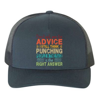 Don't Ask Me For Advice Retro Yupoong Adult 5-Panel Trucker Hat