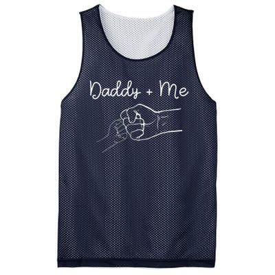 Daddy And Me Best Dad Ever Fist Bump Funny Fathers Day Mesh Reversible Basketball Jersey Tank