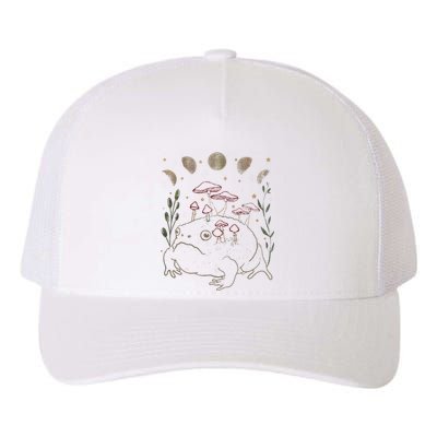 Dark Academia Moon Witchy Goblincore Aesthetic Frog Yupoong Adult 5-Panel Trucker Hat