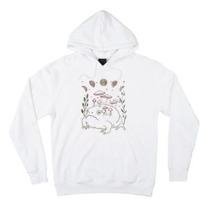 Dark Academia Moon Witchy Goblincore Aesthetic Frog Hoodie