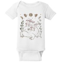 Dark Academia Moon Witchy Goblincore Aesthetic Frog Baby Bodysuit