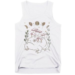 Dark Academia Moon Witchy Goblincore Aesthetic Frog Tank Top