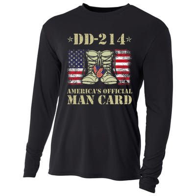 Dd214 Americas Man Card Veteran Day Served Flag Cooling Performance Long Sleeve Crew