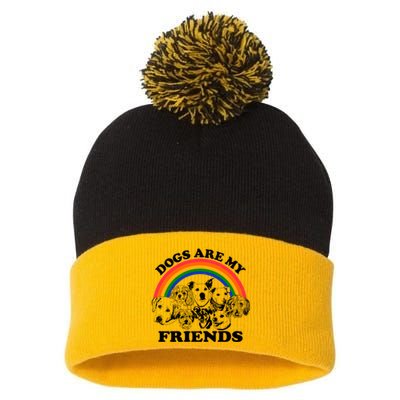 Dogs Are My Friends Pom Pom 12in Knit Beanie