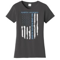 Diabetes Awareness Month American Flag Warrior T1 T2 Women's T-Shirt