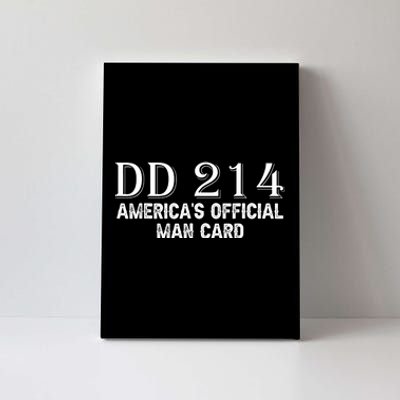 Dd214 Americas Man Card Canvas