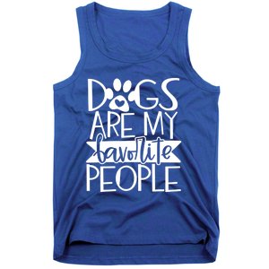 Dogs Are My Favorite People Gift Tank Top