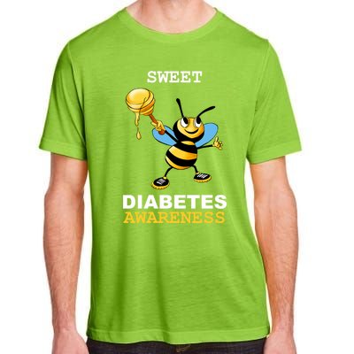 Diabetes Awareness Month Great Gift Sweet Diabetic Bee Diabetes Cool Gift Adult ChromaSoft Performance T-Shirt