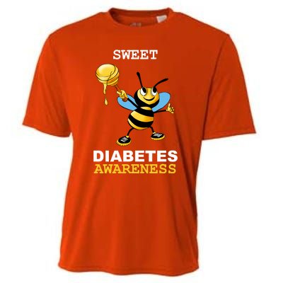 Diabetes Awareness Month Great Gift Sweet Diabetic Bee Diabetes Cool Gift Cooling Performance Crew T-Shirt