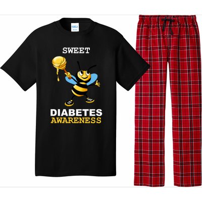 Diabetes Awareness Month Great Gift Sweet Diabetic Bee Diabetes Cool Gift Pajama Set