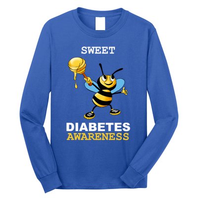 Diabetes Awareness Month Great Gift Sweet Diabetic Bee Diabetes Cool Gift Long Sleeve Shirt