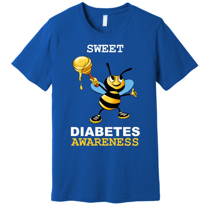 Diabetes Awareness Month Great Gift Sweet Diabetic Bee Diabetes Cool Gift Premium T-Shirt