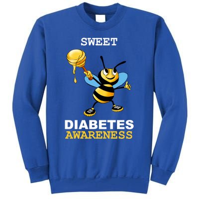 Diabetes Awareness Month Great Gift Sweet Diabetic Bee Diabetes Cool Gift Tall Sweatshirt