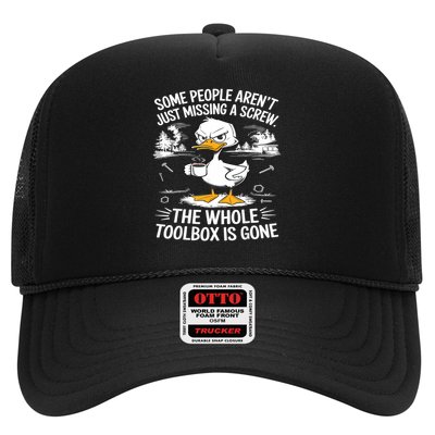  Duck Aren't Missing A Screw The Whole Toolbox Is Gone Trucker Hat