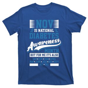 Diabetes Awareness Month T1 T2 Cute Gift T-Shirt