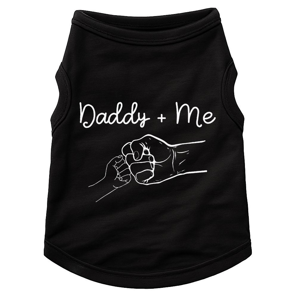 Daddy And Me Best Dad Ever Fist Bump Funny FatherS Day Doggie Tank