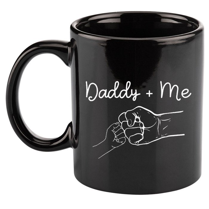 Daddy And Me Best Dad Ever Fist Bump Funny FatherS Day 11oz C Handle Ceramic Mug