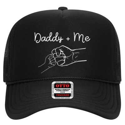 Daddy And Me Best Dad Ever Fist Bump Funny FatherS Day Trucker Hat