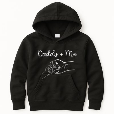 Daddy And Me Best Dad Ever Fist Bump Funny FatherS Day Kids Hoodie