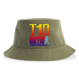 Diabetes Awareness Month T1d Diabetes Warrior Gift Sustainable Bucket Hat