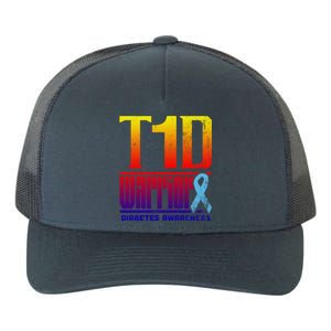 Diabetes Awareness Month T1d Diabetes Warrior Gift Yupoong Adult 5-Panel Trucker Hat