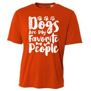 Dogs Are My Favorite People Funny Dog Owner Doggo Gift Cooling Performance Crew T-Shirt