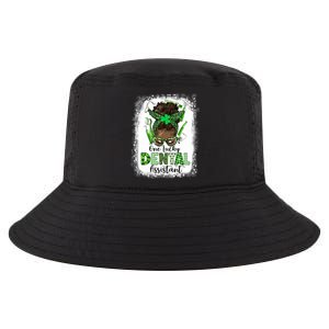 Dental Assistant Messy Bun Teeth Dentist St Patricks Day Cute Gift Cool Comfort Performance Bucket Hat