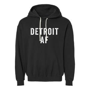 Detroit Af Michigan Urban Hipster Garment-Dyed Fleece Hoodie