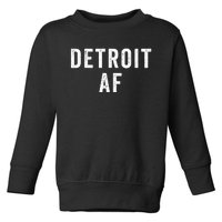 Detroit Af Michigan Urban Hipster Toddler Sweatshirt