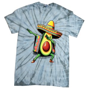 Dabbing Avocado Mexican Poncho Cinco De Mayo Tie-Dye T-Shirt