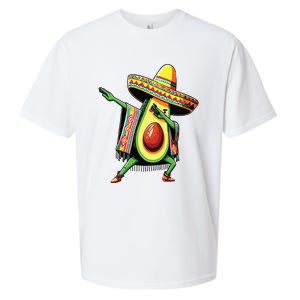 Dabbing Avocado Mexican Poncho Cinco De Mayo Sueded Cloud Jersey T-Shirt