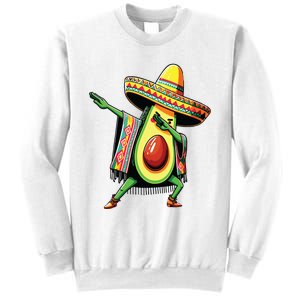 Dabbing Avocado Mexican Poncho Cinco De Mayo Sweatshirt