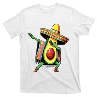 Dabbing Avocado Mexican Poncho Cinco De Mayo T-Shirt