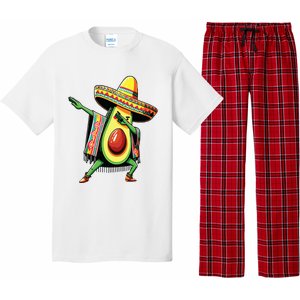 Dabbing Avocado Mexican Poncho Cinco De Mayo Pajama Set