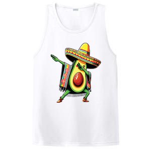 Dabbing Avocado Mexican Poncho Cinco De Mayo PosiCharge Competitor Tank